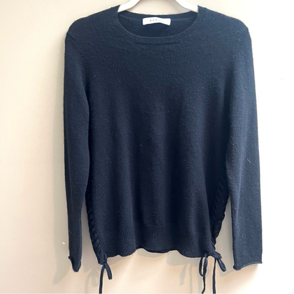 Kokun Jenna black cashmere sweater Sz S